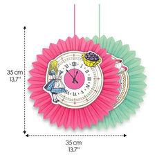Alice Bright Clock Fans - 10 Pack | Tea Party Decor |