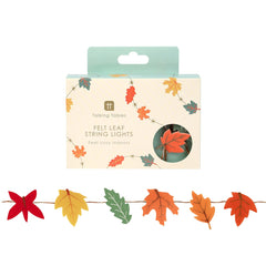 Autumn Felt Leaf String Lights - 2m