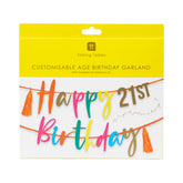 Customizable Number Birthday Garland | Birthday Party |