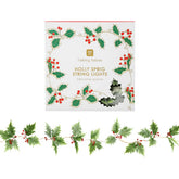 Holly Christmas LED String Lights - 2.2m