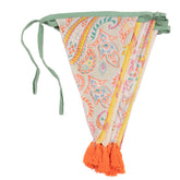 Paisley Cotton Fabric Bunting, 3m | Outdoor Home Decor |