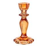 Orange Glass Candle Holder | Summer Decor |