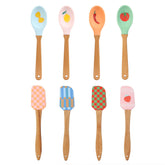 Food Icons Silicone Kitchen Utensils - 16 Pack | Summer Gifts |