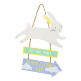 Hand-Painted Bunnies Ceramic Candle Holders | Easter Decor |