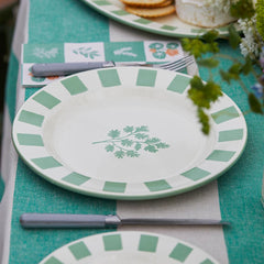 Parsley Enamel Plate - 26cm | Summer Dinner Plates |