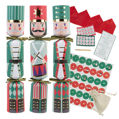 Nutcracker 3 Design Christmas Crackers - 6 Pack | Christmas Decor |