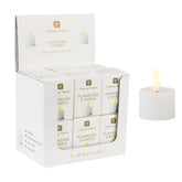Flameless LED Tealight Candle - White - 12 Unit Display | Home Decor |