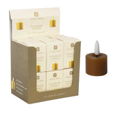 Flameless LED Tealight Candle - Gold - 12 Unit Display | Home Decor |