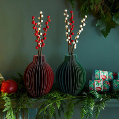 Handmade Red Felt Branches Bundle | Seasonal Decor |