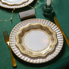 Gold Large Paper Plates - 24 Pack