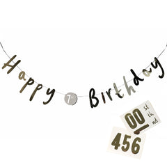 Customisable Happy Birthday Garland - 3m | Birthday Decor |