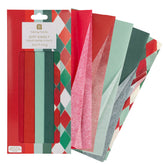 Mixed Harlequin Tissue Paper - 5 Sheets | Christmas Gifting |