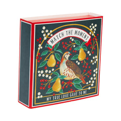 Partridge & Pear Christmas Matches - 120 Matches | Christmas Decor |