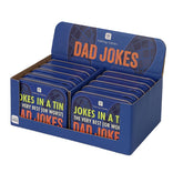 Dad Jokes in a Tin - 100 Cards, 10 Packs Display | Stocking Filler Gifts |