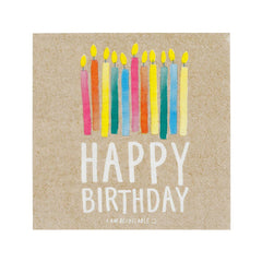 Happy Birthday Candles Paper Napkins - 20 Pack | Birthday Napkins |