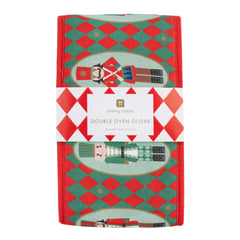 Nutcracker Red Double Christmas Oven Gloves | Kitchenware |
