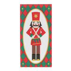 Nutcracker Long Lunch Paper Napkins - 8 Pack Display | Christmas Decor |