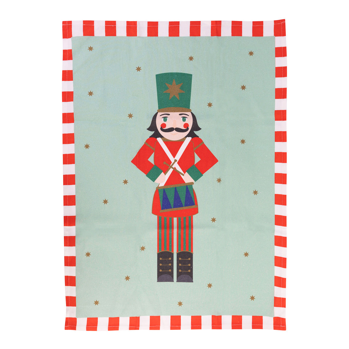 Nutcracker Harlequin Christmas Tea Towel | Kitchenware |