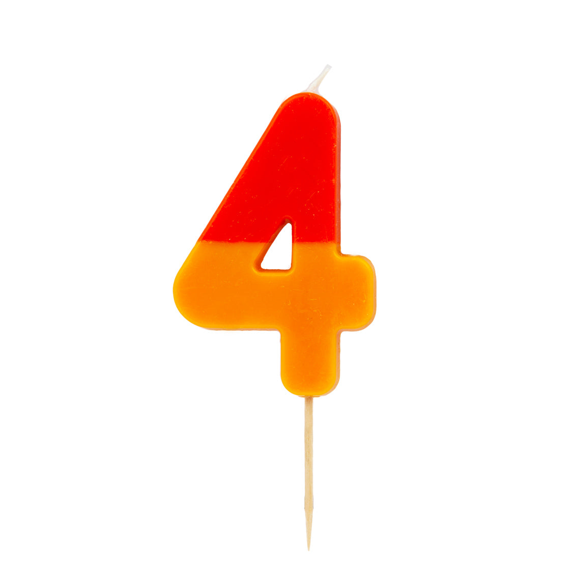 Orange & Pink Number Candle - 2