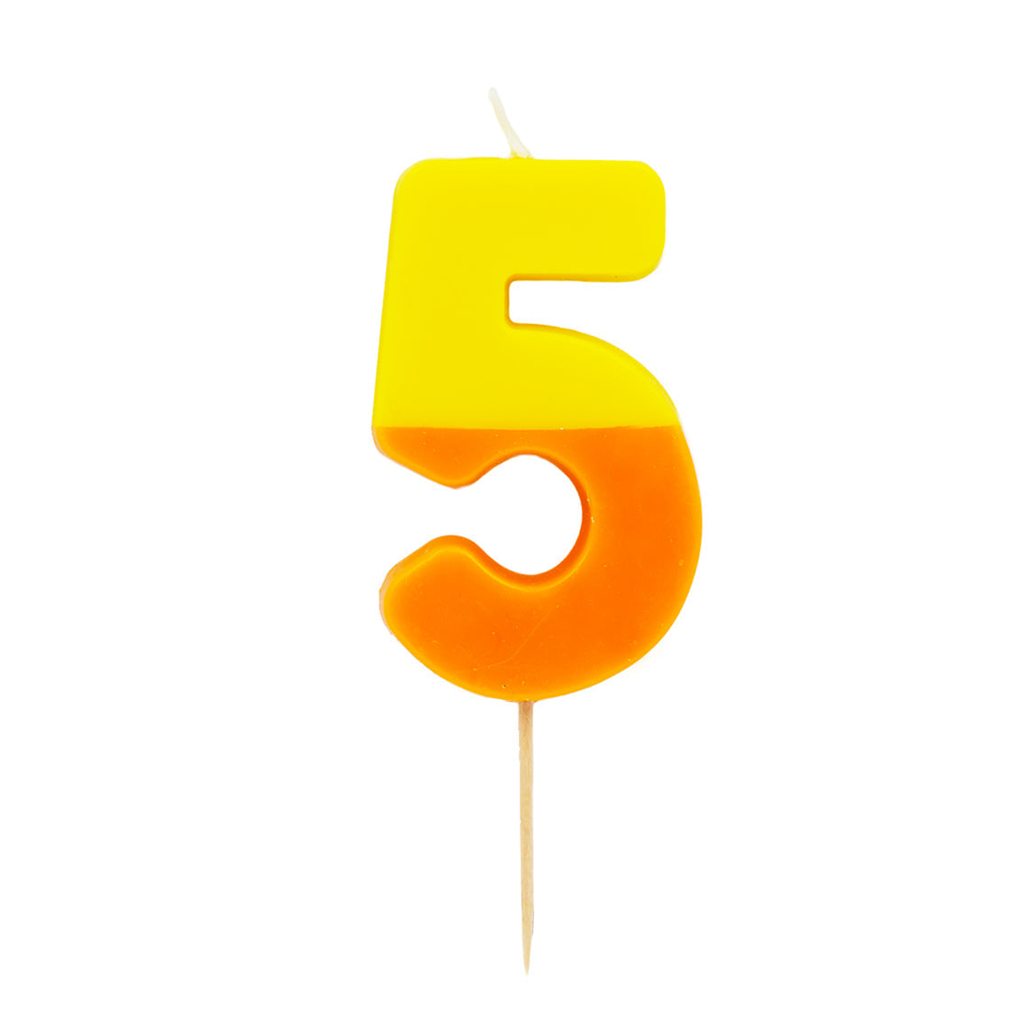 Orange & Pink Number Candle - 2