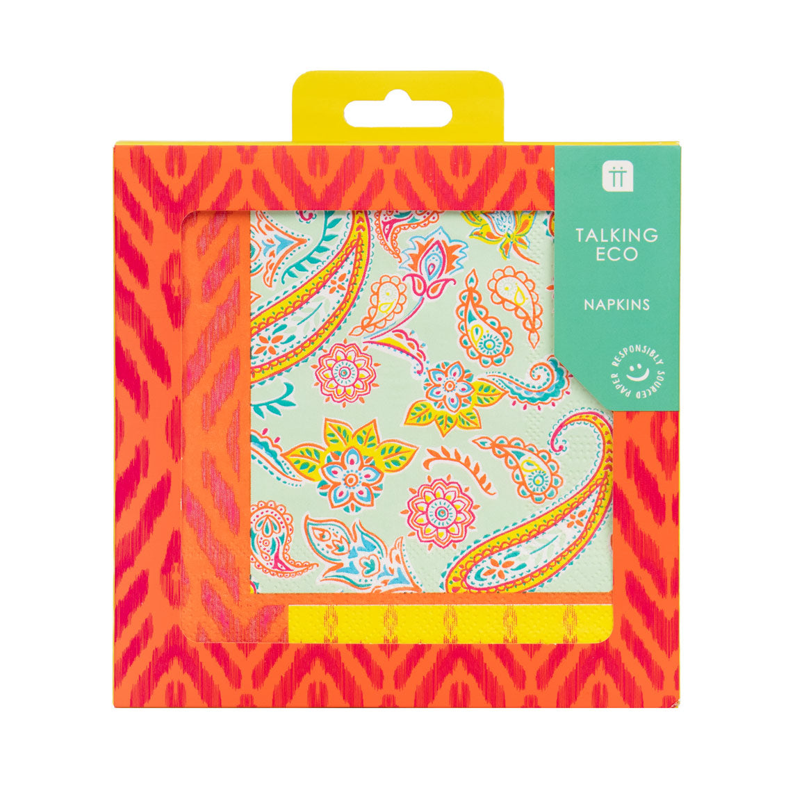 Paisley Recyclable Paper Napkins - 20 Pack | Summer Napkins |