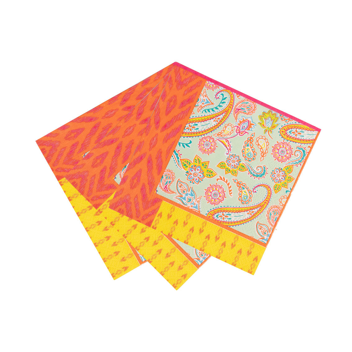Paisley Recyclable Paper Napkins - 20 Pack | Summer Napkins |