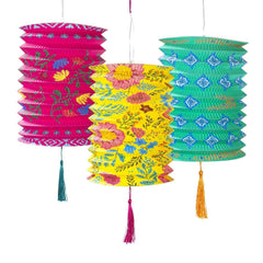 Paper Lanterns Decoration (Set of 3) | Outdoor Home Decor |