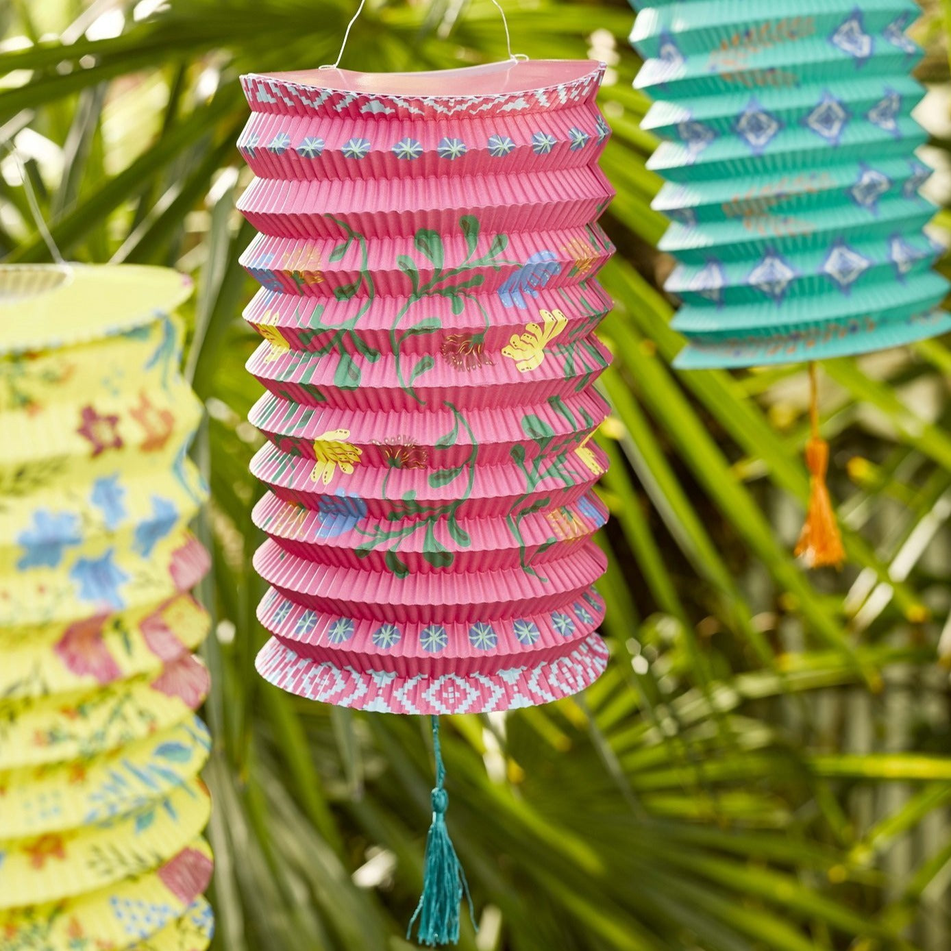 Paper Lanterns Decoration (Set of 3) | Outdoor Home Decor |