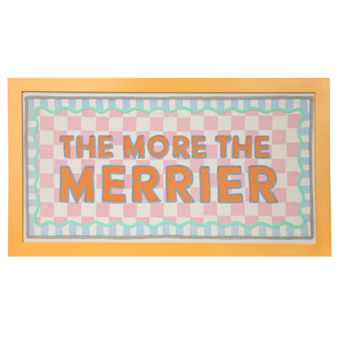 Orange Fabric Framed Sign - 62cm | Summer Home Decor |
