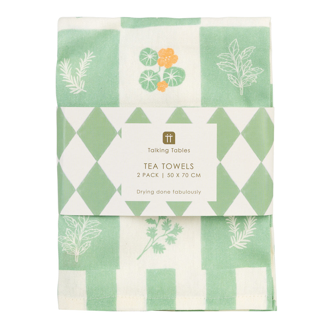 Herb Fabric Tea Towels - 2 Pack | Kitchenware |