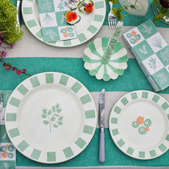 Parsley Enamel Plate - 26cm | Summer Dinner Plates |