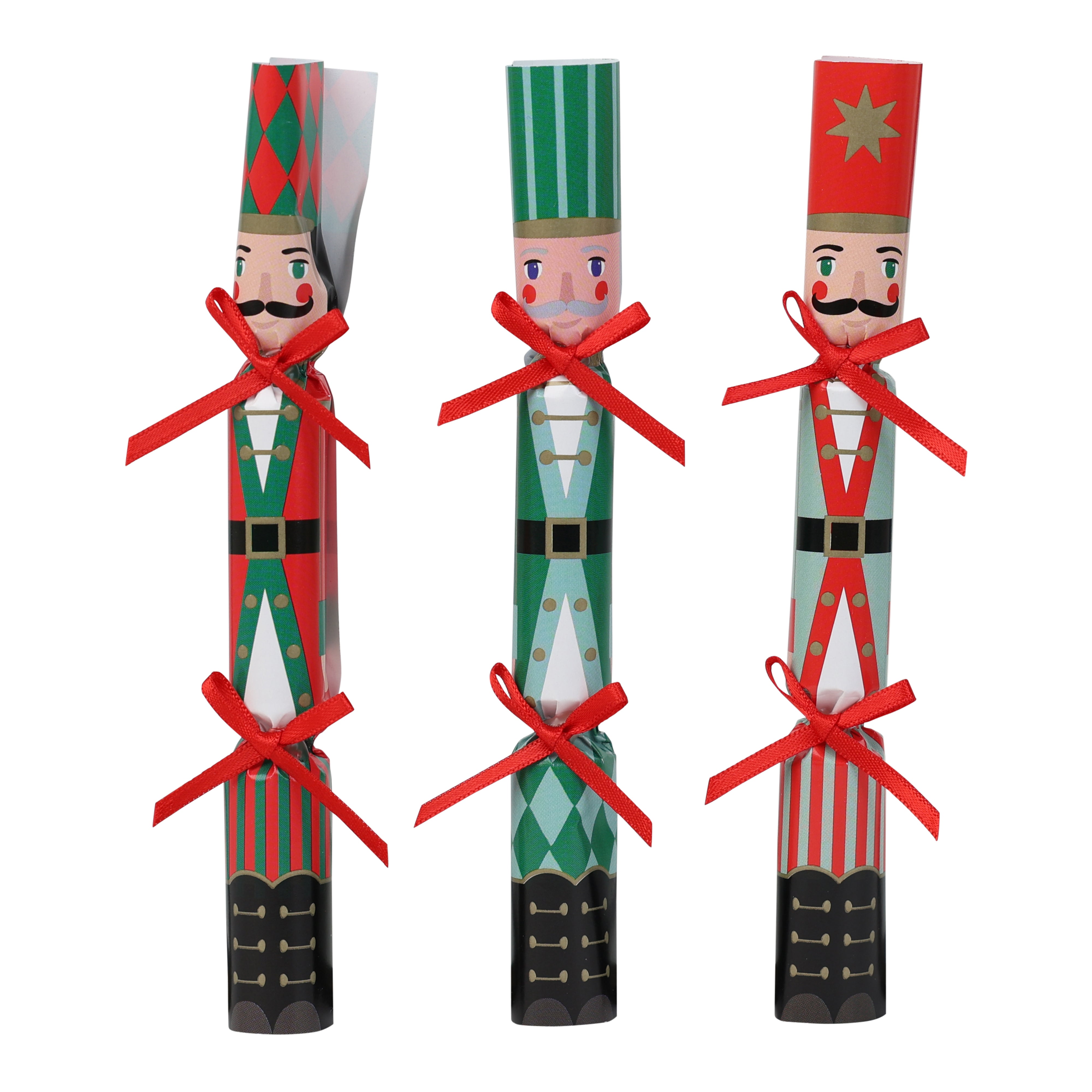 Nutcracker Christmas Saucer Crackers - 10 Pack Display | Christmas Decor |
