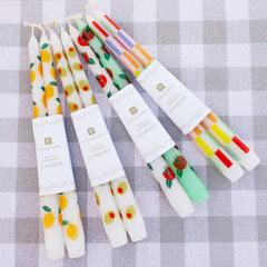 Olive Taper Dinner Candles - 2 Pack | Summer Gifts |