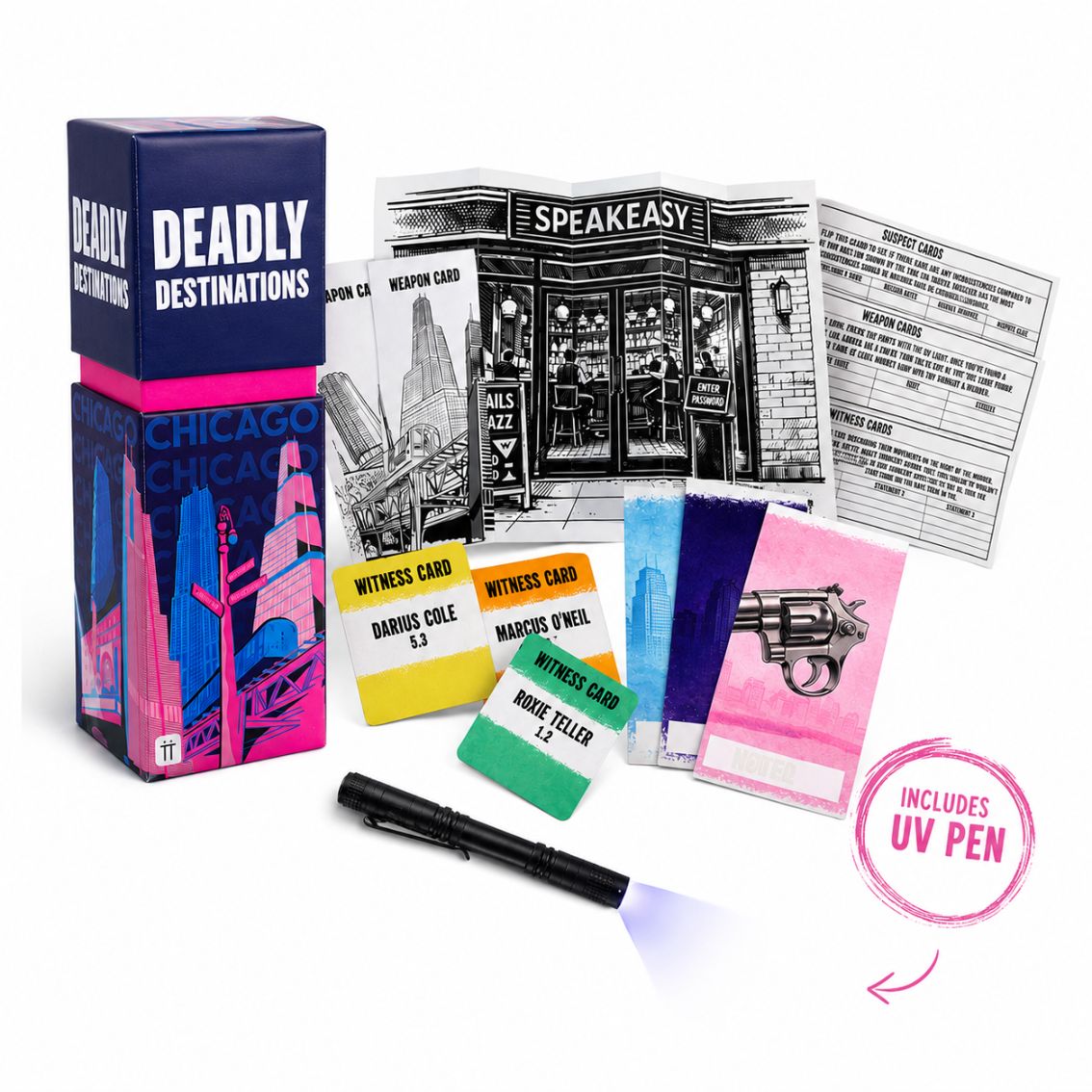 Chicago Murder Mystery Game - Deadly Destinations | Murder Mystery Game |