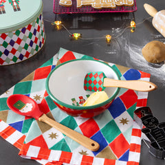 Nutcracker Red Enamel Christmas Bowl - 16cm | Kitchenware |
