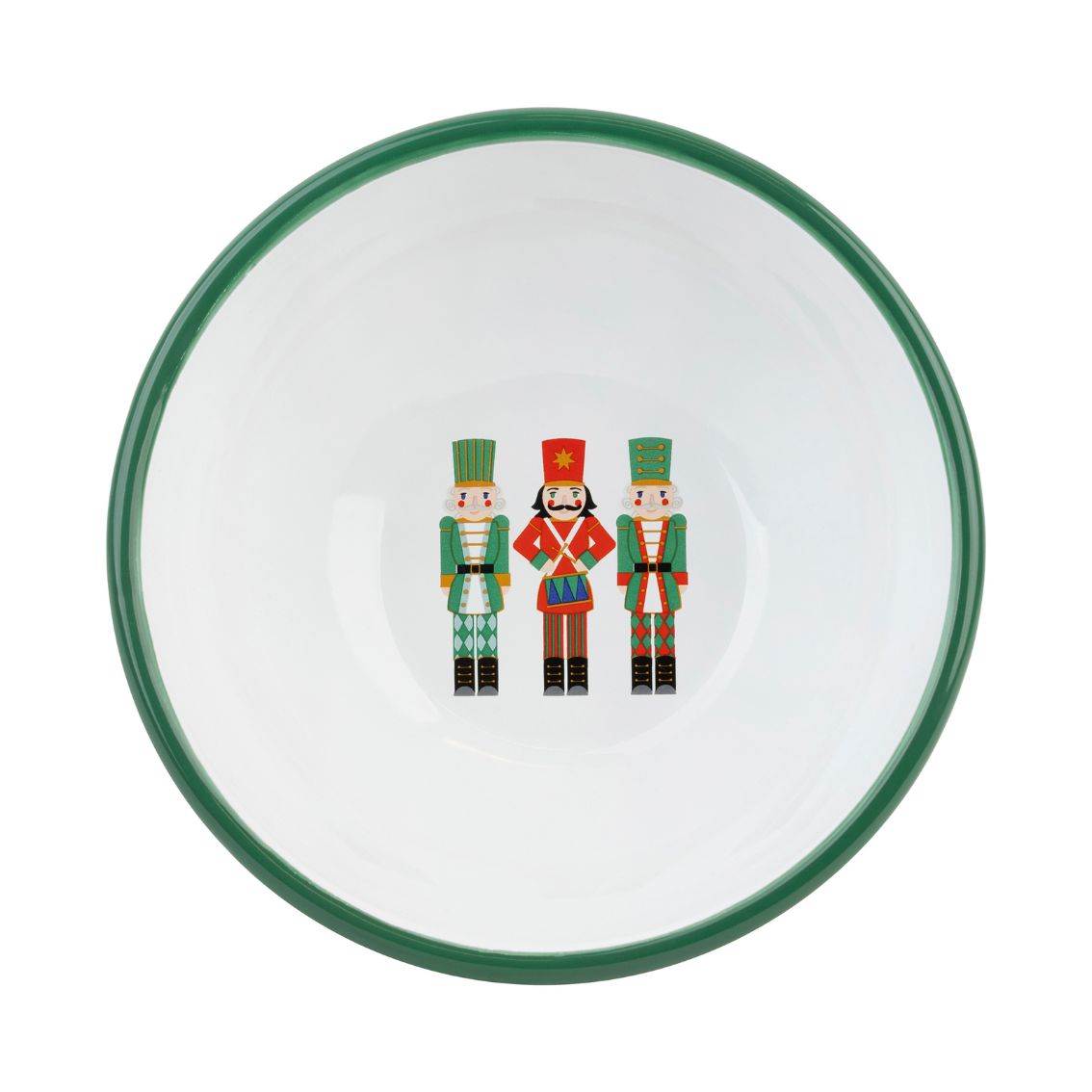 Nutcracker Red Enamel Christmas Bowl - 16cm | Kitchenware |