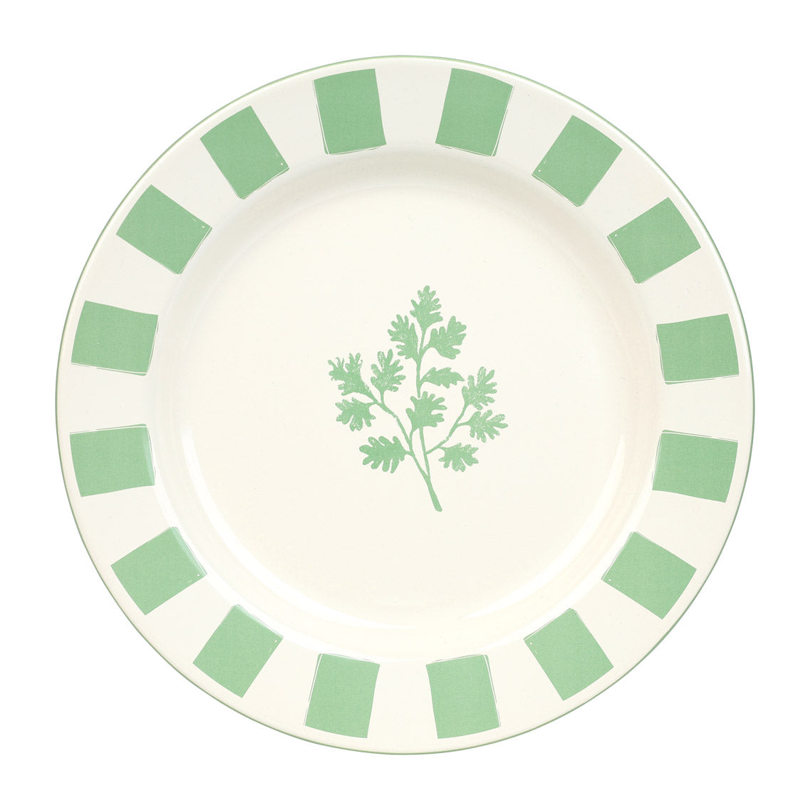 Parsley Enamel Plate - 26cm | Summer Dinner Plates |