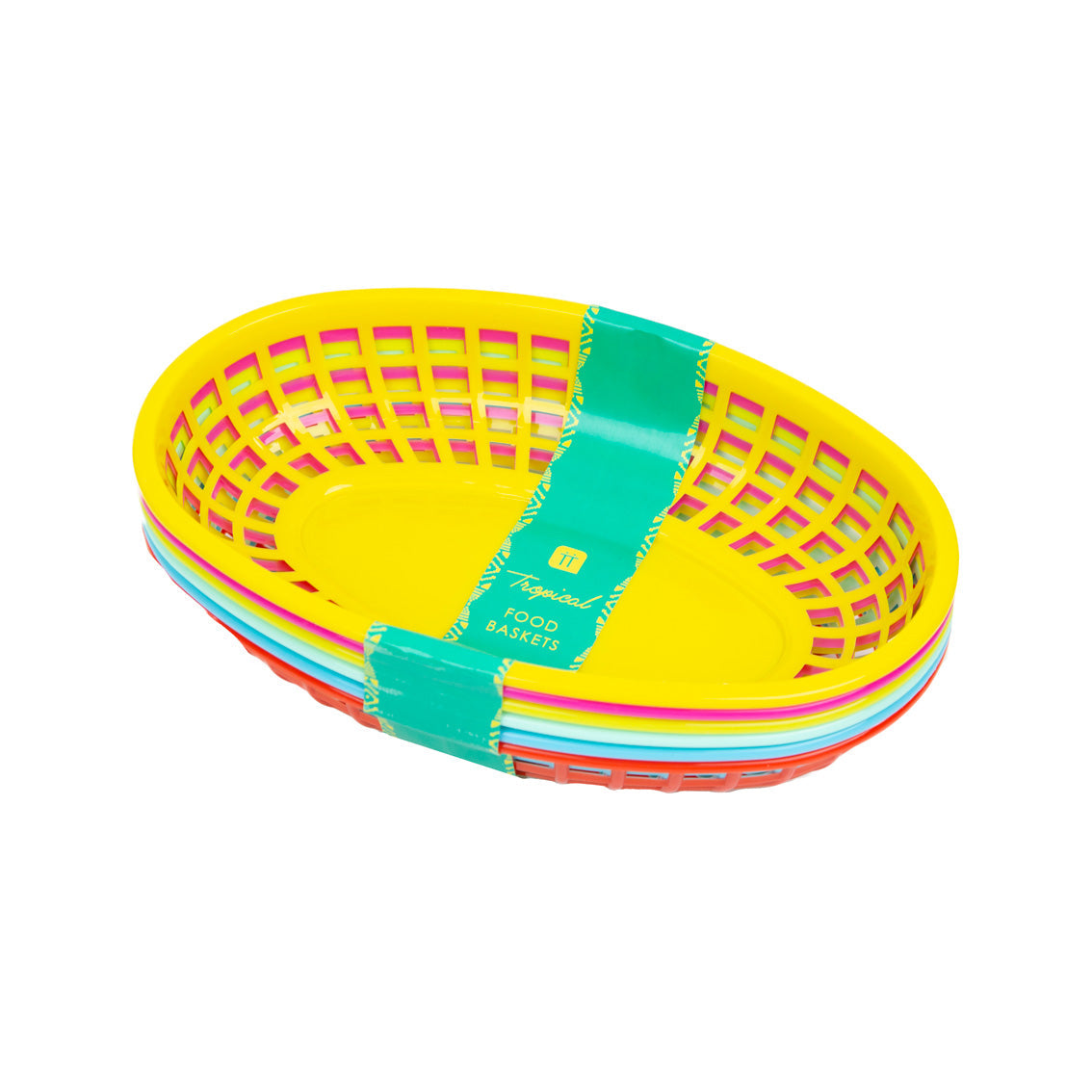 Coloured Food Baskets | Party Tableware |