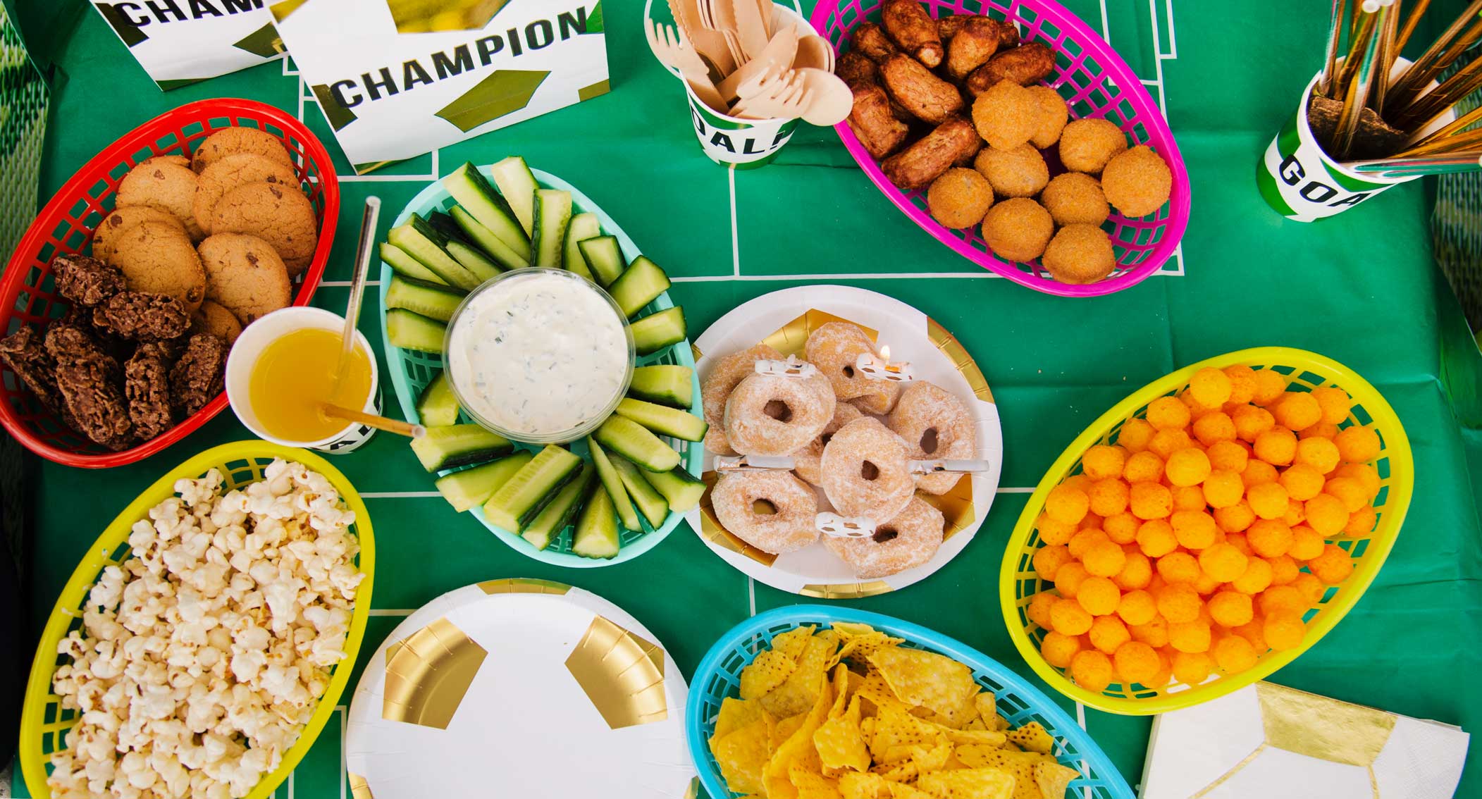 Coloured Food Baskets | Party Tableware |