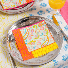 Paisley Recyclable Paper Napkins - 20 Pack | Summer Napkins |