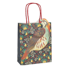 Partridge & Pear Christmas Paper Gift Bags - 8 Pack | Christmas Gifting |