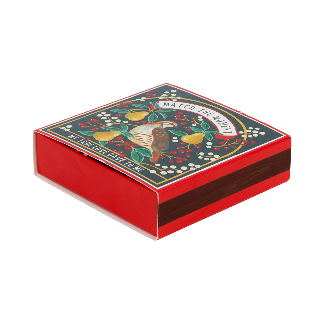 Partridge & Pear Christmas Matches - 120 Matches | Christmas Decor |