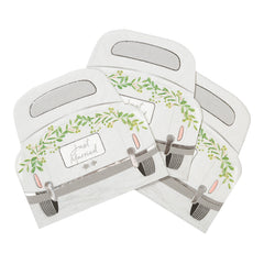 Just Married' Wedding Car Shaped Paper Napkins - 20 Pack | Wedding Decor |